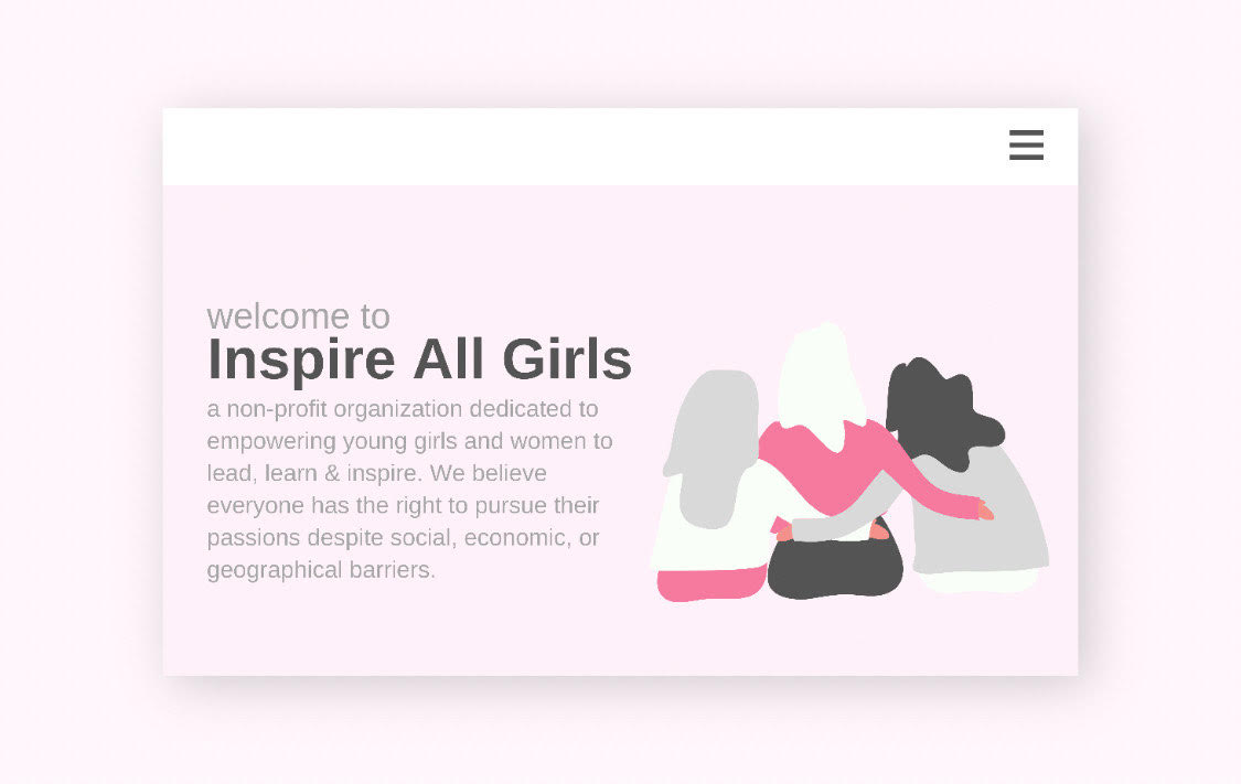 Inspire All Girls Site Preview